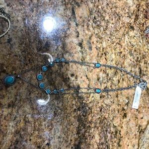 Lucky brand turquoise Stone necklace